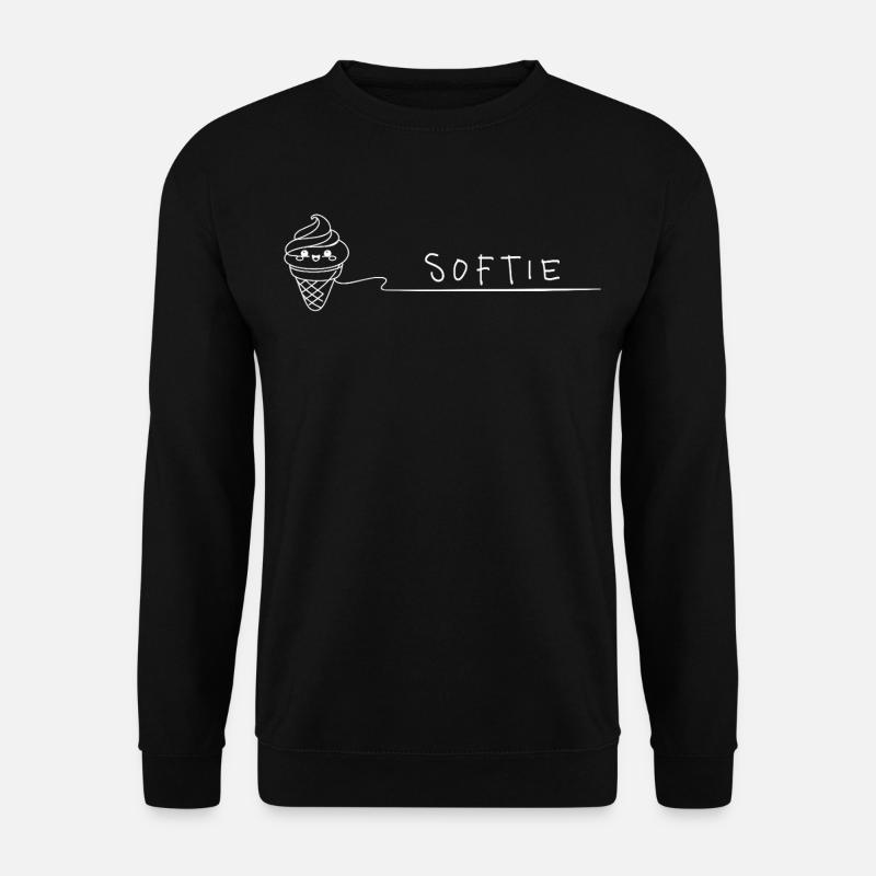 Softie. Softeis Liebe Minimal Oneline - Unisex Pullover - Schwarz