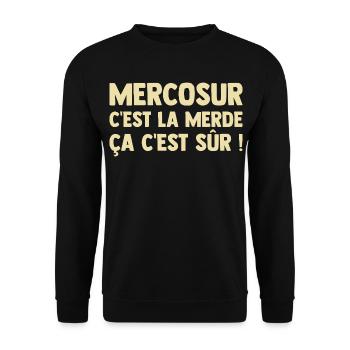 Mercosur Farmer Breeder Agriculture - Unisex Sweatshirt - black - Front - Alina (178cm) & Michal (187cm)