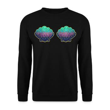 Mermaid Costume Women's Carnival Carnival Sweet - Unisex Sweatshirt - black - Front - Alina (178cm) & Michal (187cm)