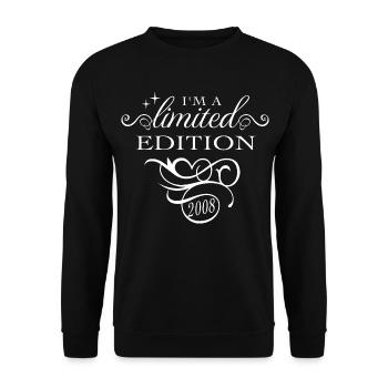 I'm A Limited Edition 2008 Geburtstag Frauen - Unisex Pullover - Schwarz - Vorne - Alina (178cm) & Michal (187cm)