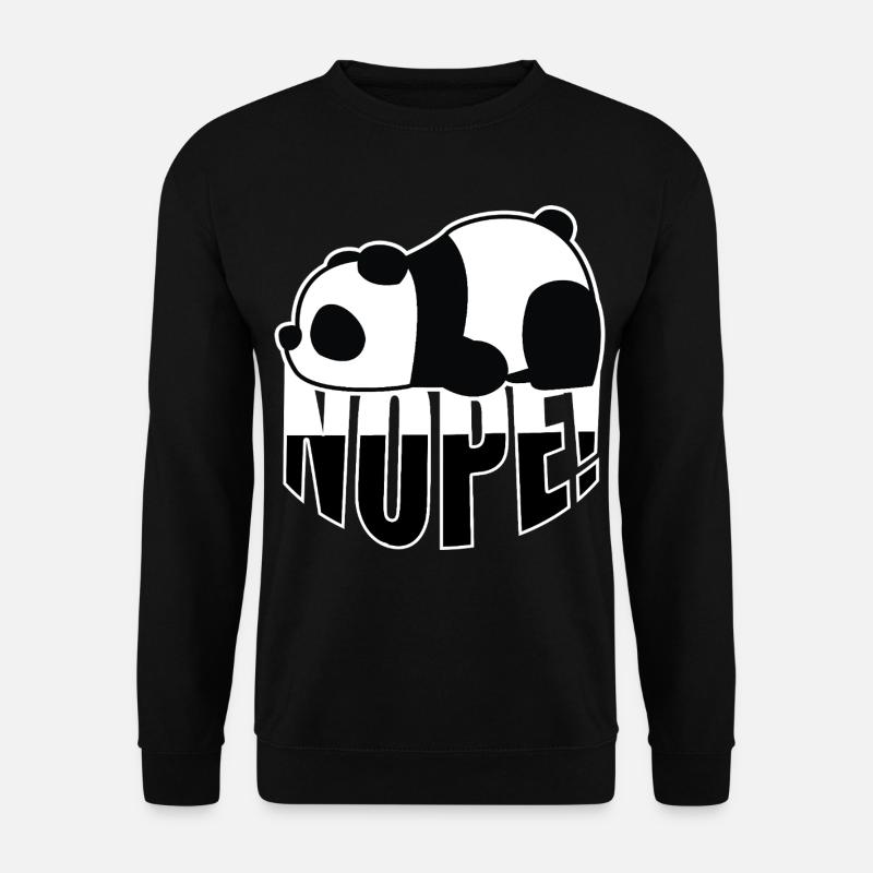 Panda Nope - Unisex Sweatshirt - black