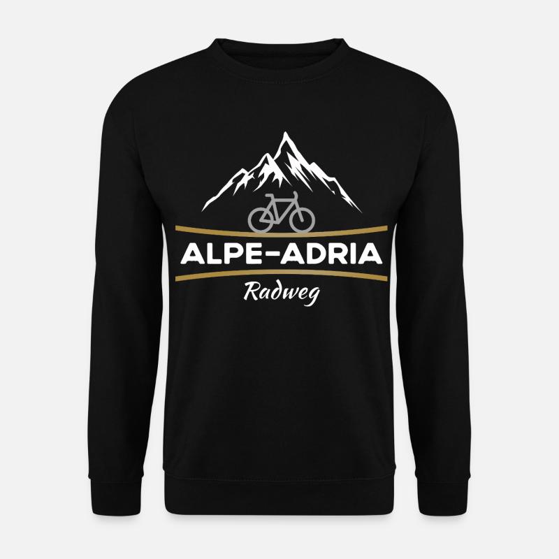 Alpe-Adria Fahrrad - Unisex Pullover - Schwarz