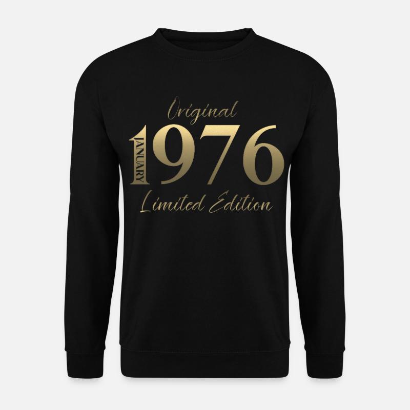 50e anniversaire Original janvier 1976 - Sweat-shirt Unisexe - noir