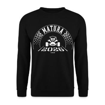 Matura 2026 (Matura / Finish / White) - Unisex Sweatshirt - black - Front - Alina (178cm) & Michal (187cm)