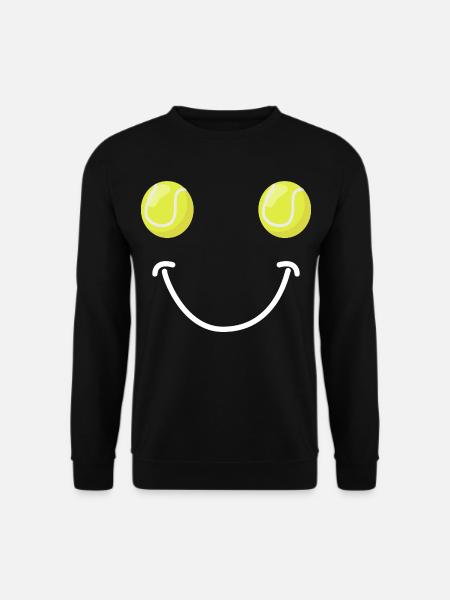 Tennis Happy Face - Unisex Sweatshirt - black