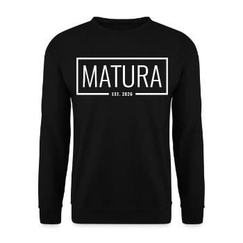 Matura Est. 2026 - Unisex Sweatshirt - black - Front - Alina (178cm) & Michal (187cm)