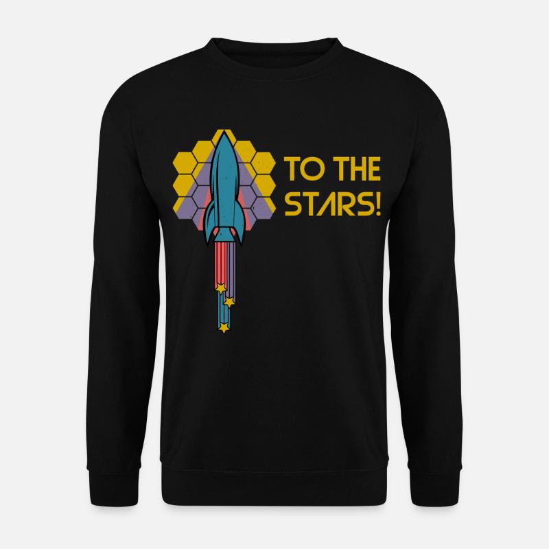 Zu den Sternen! - Unisex Pullover - Schwarz