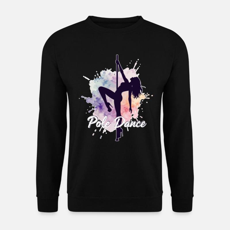 Pole Dance Poledancerinnen Aquarell stark Geschenk - Unisex Pullover - Schwarz