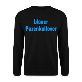 blue Puzenkallover - Unisex Sweatshirt - black - Front - Alina (178cm) & Michal (187cm)