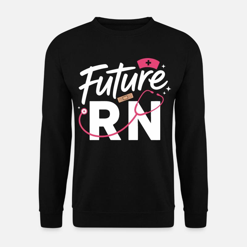 Future RN Stethoscope & Clinic - Unisex Sweatshirt - black