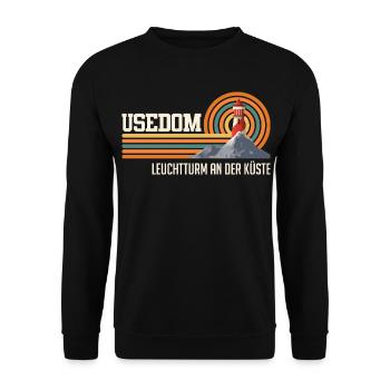 PHARE D’USEDOM SUR LA CÔTE Plaisir - Sweat-shirt Unisexe - noir - Devant - Alina (178cm) & Michal (187cm)