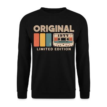 Original 1977 Birthday 1977 Gift 1977 Retro - Unisex Sweatshirt - black - Front - Alina (178cm) & Michal (187cm)