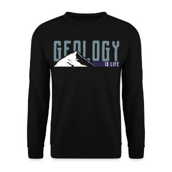 Geologie ist Leben - Unisex Pullover - Schwarz - Vorne - Alina (178cm) & Michal (187cm)