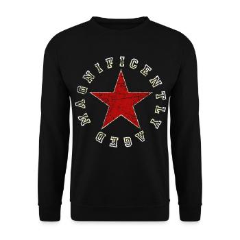 Cadeau d’anniversaire magnifiquement vieilli - Sweat-shirt Unisexe - noir - Devant - Alina (178cm) & Michal (187cm)