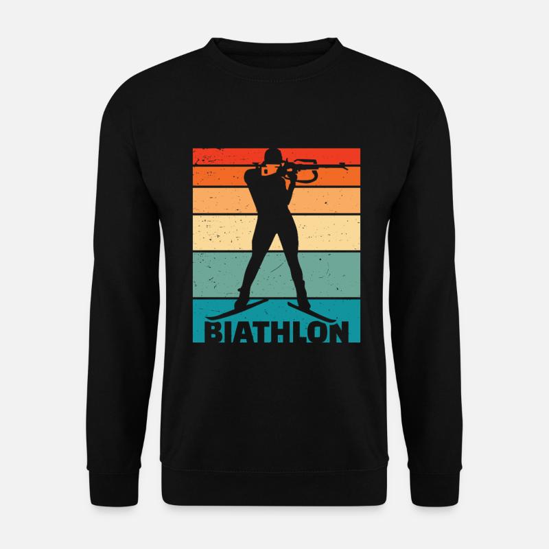 Biathlon  - Unisex Pullover - Schwarz