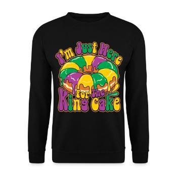 King Cake Mardi Gras - Sweat-shirt Unisexe - noir - Devant - Alina (178cm) & Michal (187cm)