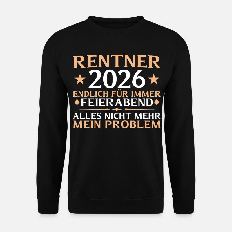 Renteneintritt 2026 Kollege Abschied Rente - Unisex Pullover - Schwarz