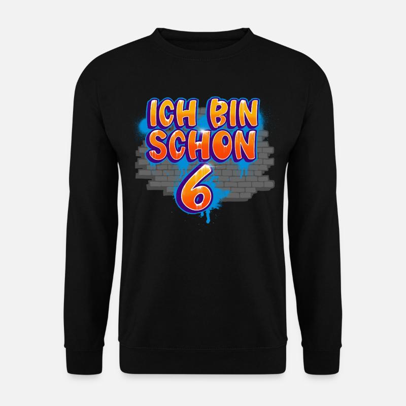 Graffiti du 6e anniversaire - Sweat-shirt Unisexe - noir