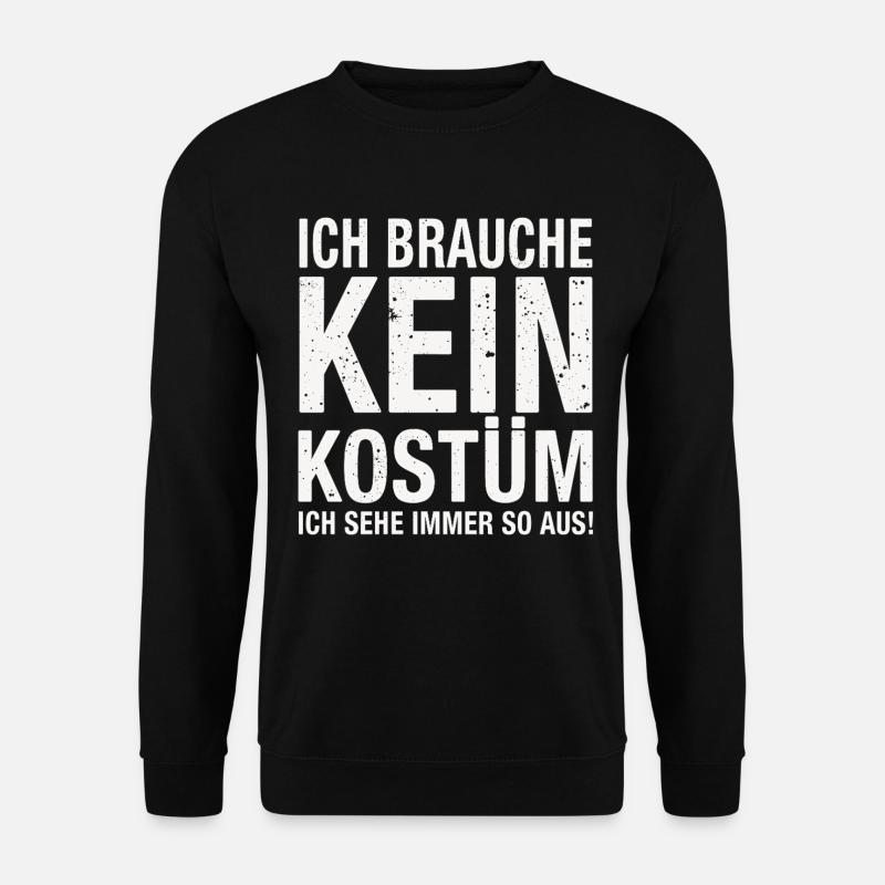 Karneval Fasching Fasnet Kostüm - Unisex Pullover - Schwarz