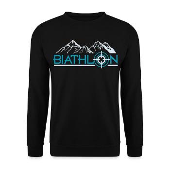 biathlon - Unisex Pullover - Schwarz - Vorne - Alina (178cm) & Michal (187cm)