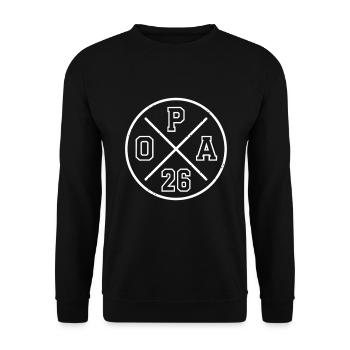 Grandpa 26 Gift Grandpa Future Grandpa 2026 - Unisex Sweatshirt - black - Front - Alina (178cm) & Michal (187cm)
