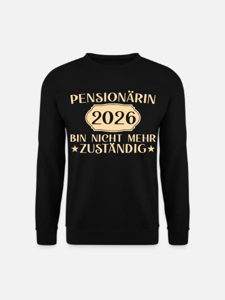 Retraité 2026 Non responsable - Sweat-shirt Unisexe - noir