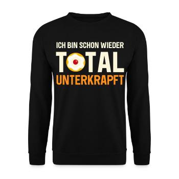Total Unterkraft Fasching Kölsch Outfit Women - Unisex Sweatshirt - black - Front - Alina (178cm) & Michal (187cm)