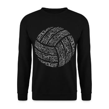 Volleyball - Unisex Sweatshirt - black - Front - Alina (178cm) & Michal (187cm)