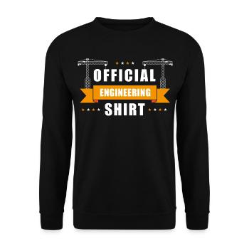 Offizielles Ingenieursshirt - Unisex Pullover - Schwarz - Vorne - Alina (178cm) & Michal (187cm)