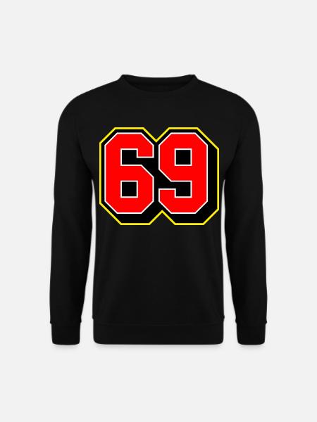Bold 69 Sports Jersey Number - Unisex Sweatshirt - black