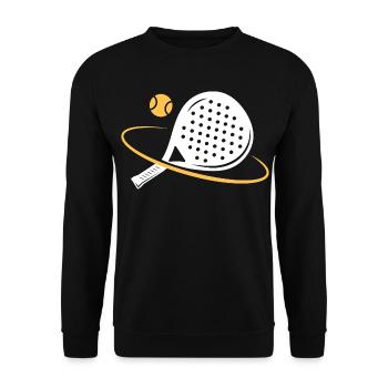 I can't I have padel - Unisex Sweatshirt - black - Front - Alina (178cm) & Michal (187cm)