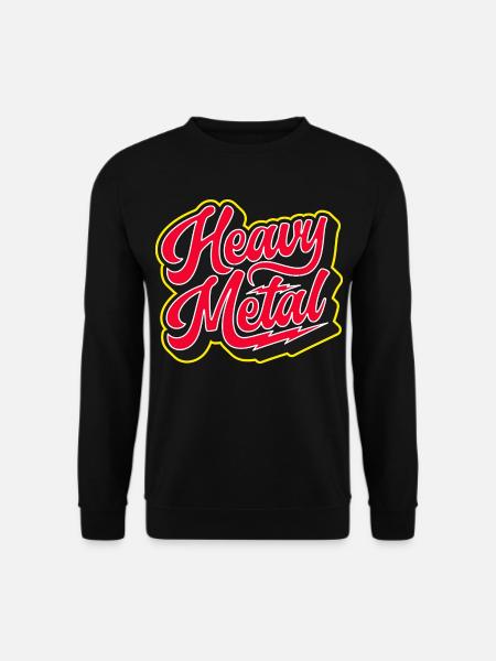 Heavy Metal Bold 3D Script - Sweat-shirt Unisexe - noir