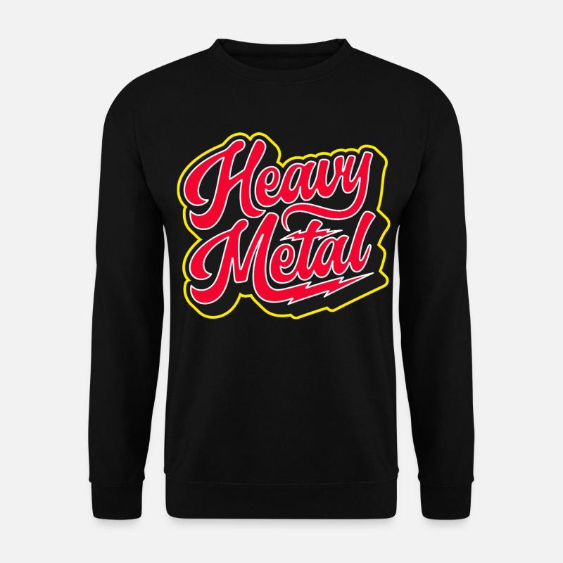 Heavy Metal Bold 3D Script - Sweat-shirt Unisexe - noir