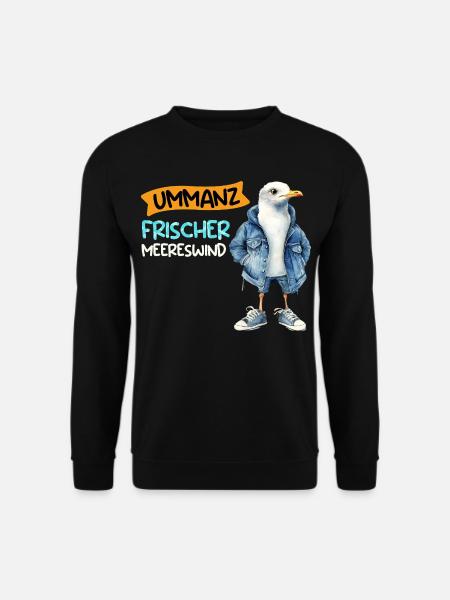 UMMANZ FRESH SEA WIND Ummanz Funny - Unisex Sweatshirt - black