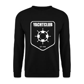 Yachtlub - Unisex Pullover - Schwarz - Vorne - Alina (178cm) & Michal (187cm)