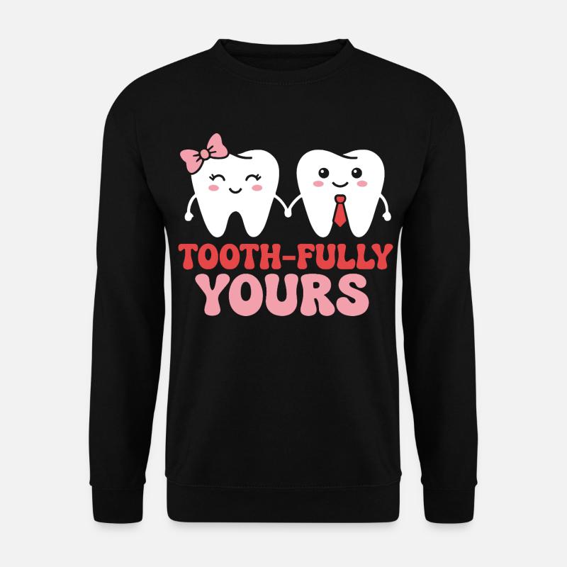Paar zahnmedizinische Assistentin Zahnarzt - Unisex Pullover - Schwarz