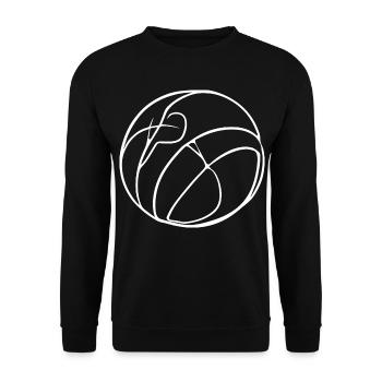 Volleyball Drawing - Unisex Sweatshirt - black - Front - Alina (178cm) & Michal (187cm)