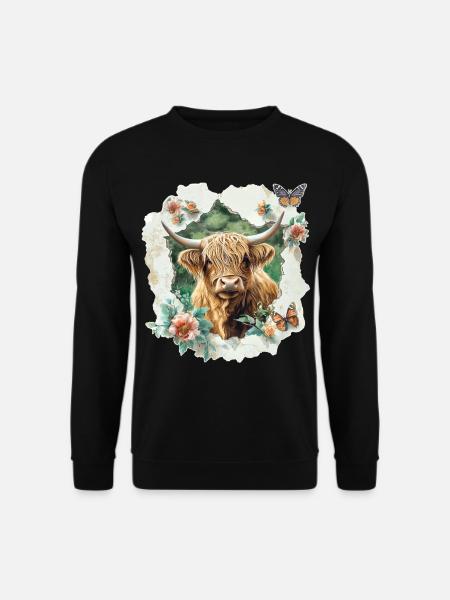 Highland cattle - Unisex Sweatshirt - black
