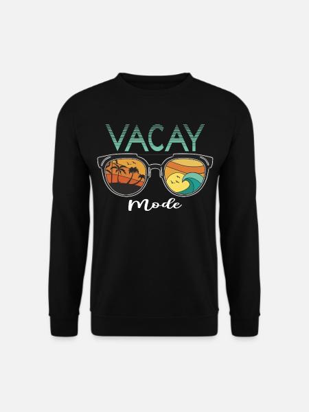 Fun holiday & surfer design - Unisex Sweatshirt - black