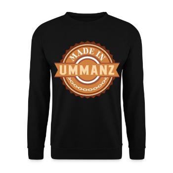Ostsee MADE IN UMMANZ Lustiges - Unisex Pullover - Schwarz - Vorne - Alina (178cm) & Michal (187cm)