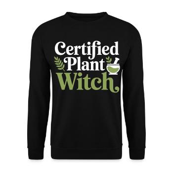 Spécialiste clinique en botanique spécialisé en vêtements - Sweat-shirt Unisexe - noir - Devant - Alina (178cm) & Michal (187cm)