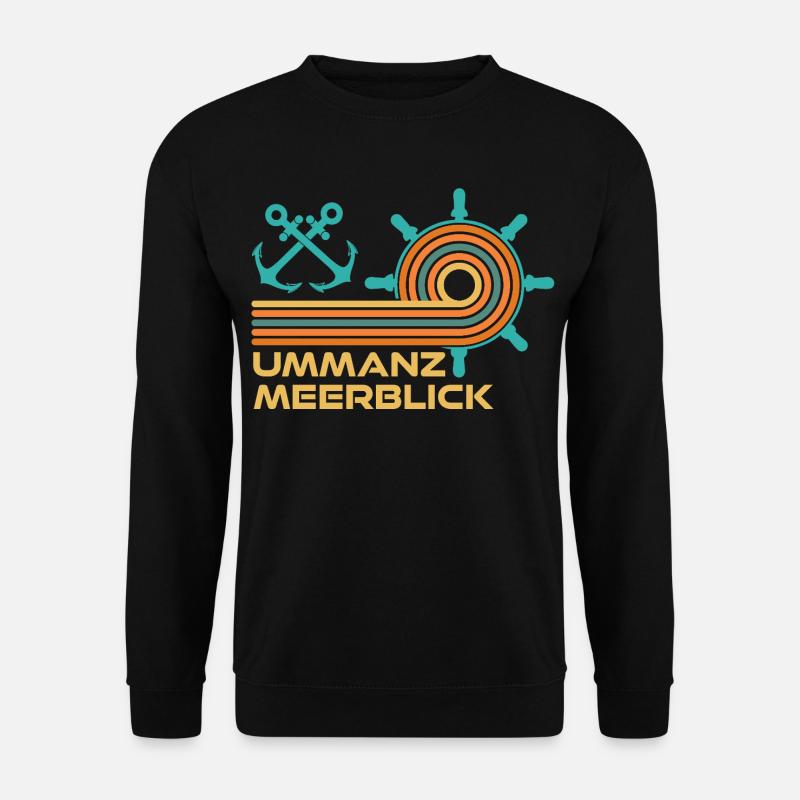 Ostsee Urlaub MEERESBLICK Lustiges - Unisex Pullover - Schwarz