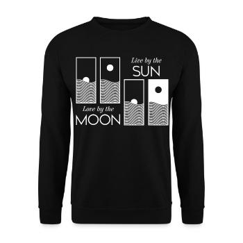 Sunrise / Sunset - Unisex Sweatshirt - black - Front - Alina (178cm) & Michal (187cm)