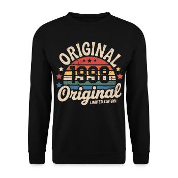 1998 Vintage Édition limitée Cadeau 1998 - Sweat-shirt Unisexe - noir - Devant - Alina (178cm) & Michal (187cm)