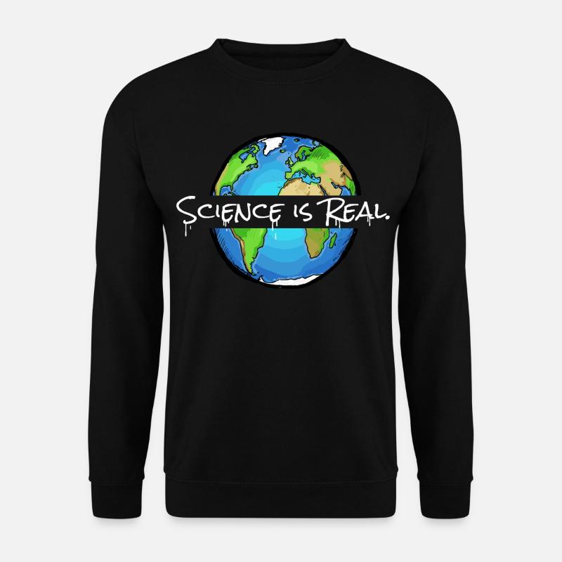 Science is Real | Globe - Unisex Sweatshirt - black
