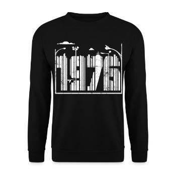 Millésime 1976 - Sweat-shirt Unisexe - noir - Devant - Alina (178cm) & Michal (187cm)