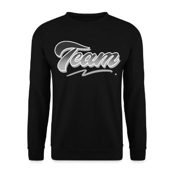 Team - Unisex Pullover - Schwarz - Vorne - Alina (178cm) & Michal (187cm)