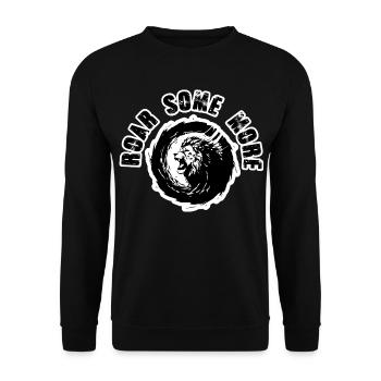 Lion Roar Some More Puissant - Sweat-shirt Unisexe - noir - Devant - Alina (178cm) & Michal (187cm)