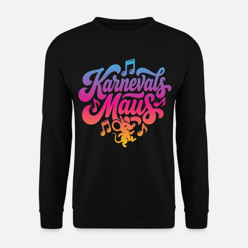 Karnevals Maus Karnevalsmaus Karneval Party Kostüm - Unisex Pullover - Schwarz