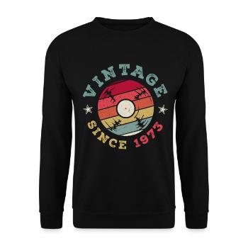 Millésime 1973 - Sweat-shirt Unisexe - noir - Devant - Alina (178cm) & Michal (187cm)